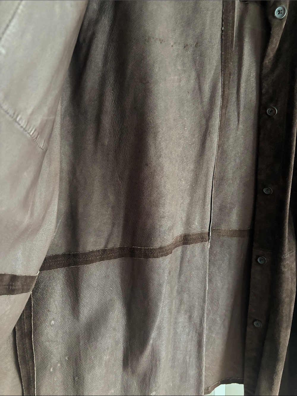 Embassy Row Classic Dark Brown Suede Shirt Jacket Shacket Vintage Size 16 Luxury - Picture 5 of 5